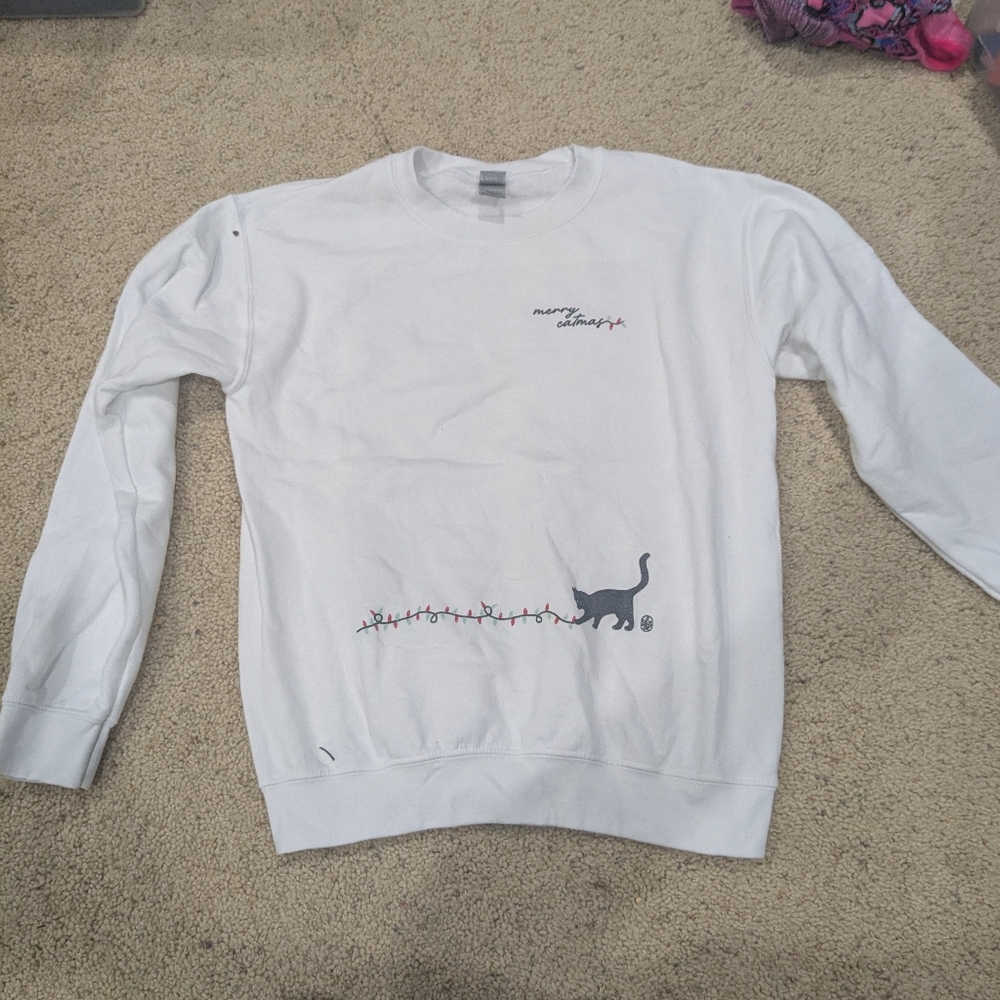 Women's Holiday Cat Sweatshirt